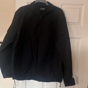 Lands' End Men's Black Windbreaker Jacket